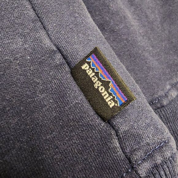 Patagonia Hoodie Sweatshirt Mens Large Blue P6 Logo Uprisal Pullover Gorpcore - Picture 4 of 9